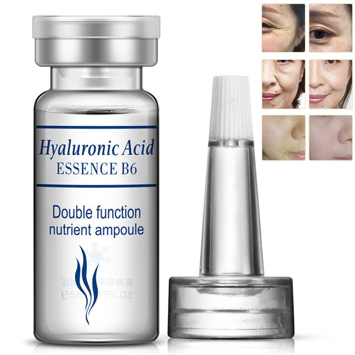

10 Bottles/ Set Hyaluronic Acid Essence Serum Facial Anti Aging Moisturizing Repair Skin Care