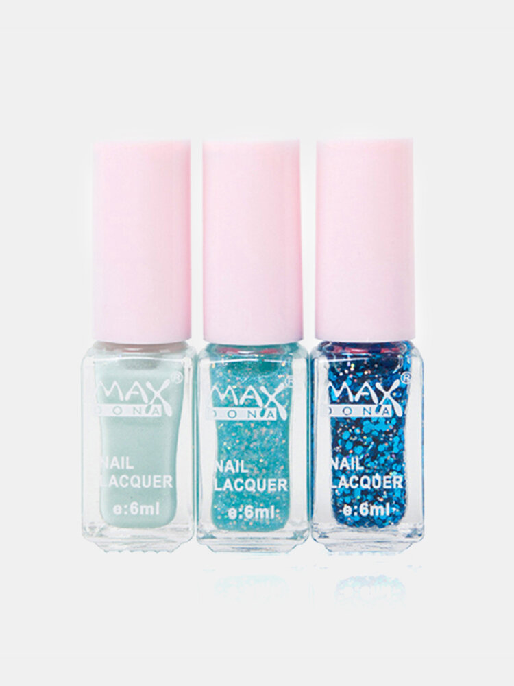 Maxdona 3 Colors/Set Nail Polish Gradient Color Cocktail Magic Nails Gel