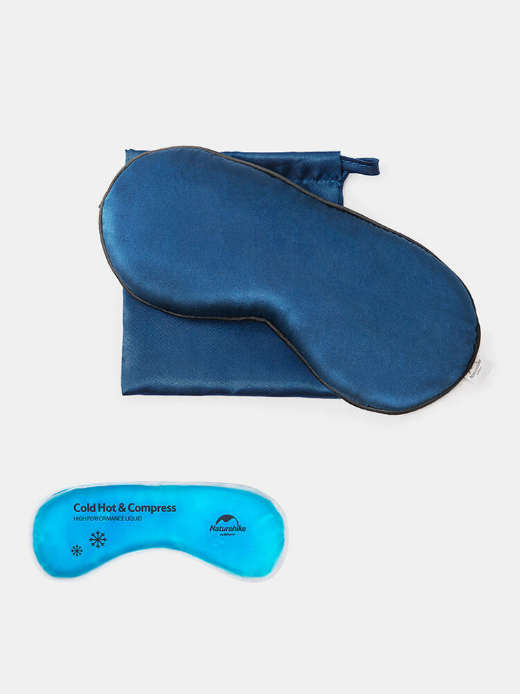 1Pcs Silk Sleep Eye Mask Shade Breathable Cold Pack Hot Pack Blindfolds Adjustable Sleep Eye Mask 
