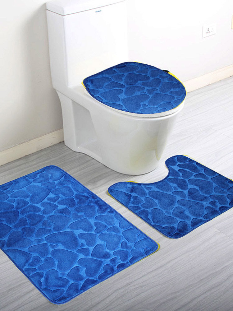 Color : Blue Tappetini per il bagno Nuovo Toilet Seat Cover Sticky igienici stuoia della toletta Warm sede Heated Pad Closestool Lavabile Toilet Seat Cover 