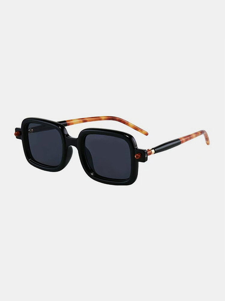 Men Retro Fashion Outdoor UV Protection Square Frame Sunglasses