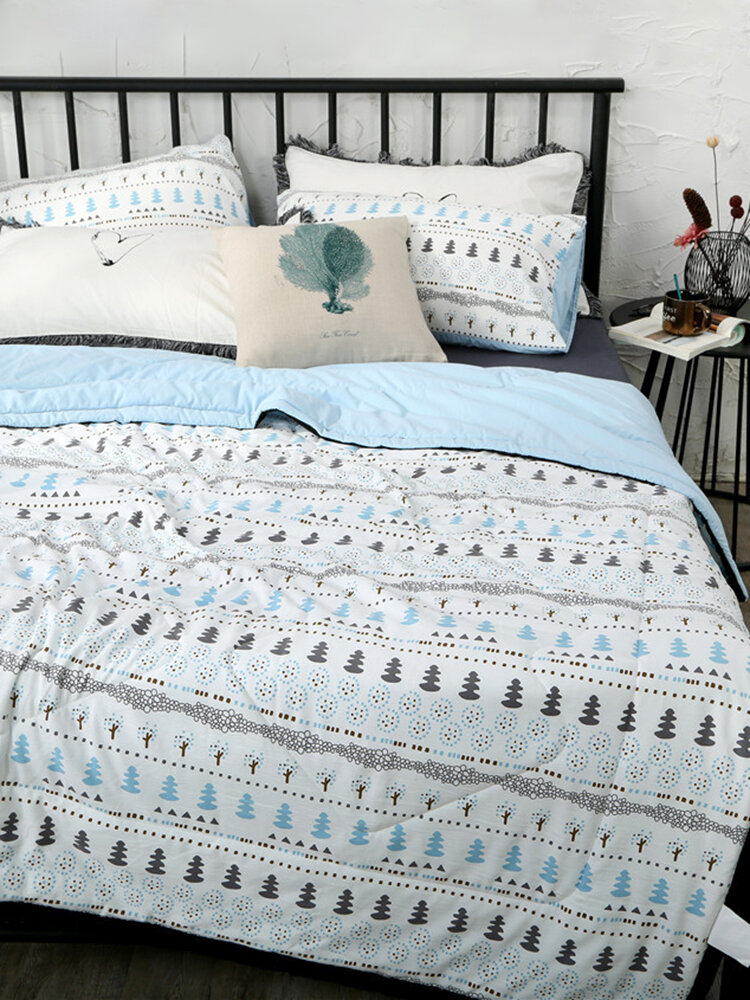 

3/4Pcs INS Style Washed Cotton Summer Bedding Set Thin Quilt Soft Duvet Cover Pillowcases Queen King