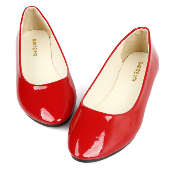Big Size Candy Color Casaul Korean Style Slip On Pointed Toe Flat Loafers