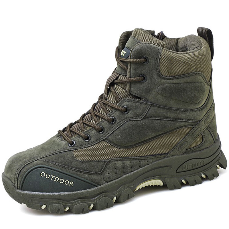 Men Outdoor Non Slip Shock Absorption Casual Ankle Boots 