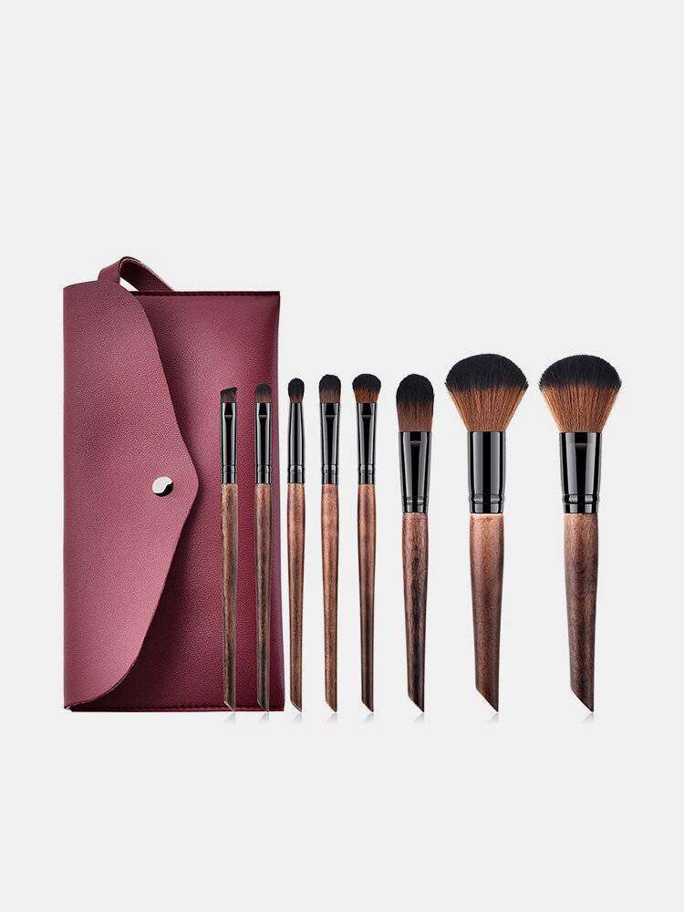 Luxurious Makeup Brushes Set With Cosmetic Bag Soft Hair Face Foundation Powder Eyebrow Brushes