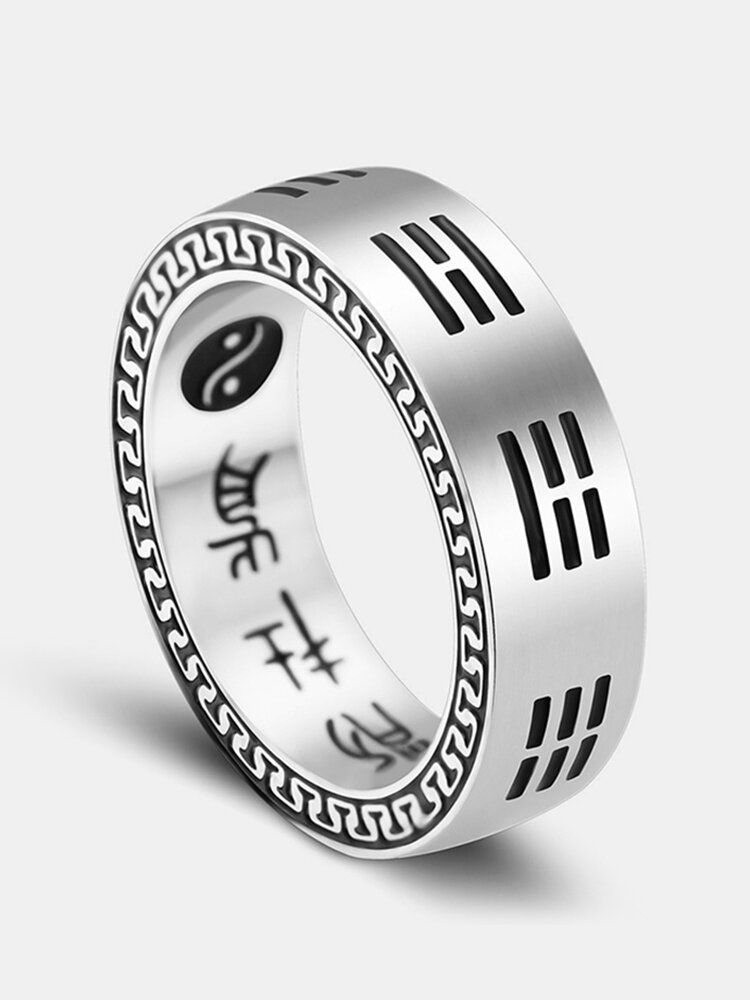 Hot Sales 10g Stainless Steel Cool Men Jewelry Black Ring Band Titanium FR 
