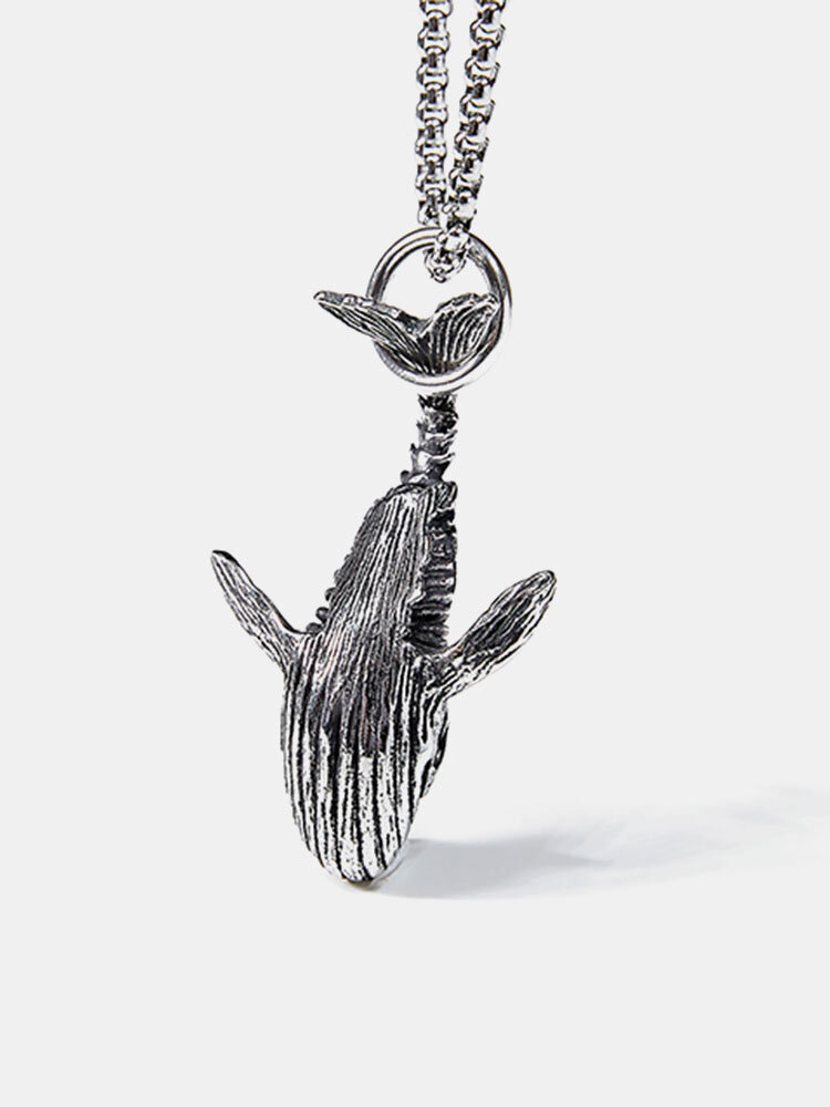 Alloy Street Hip-hop Dolphin-shape Necklace Pendant