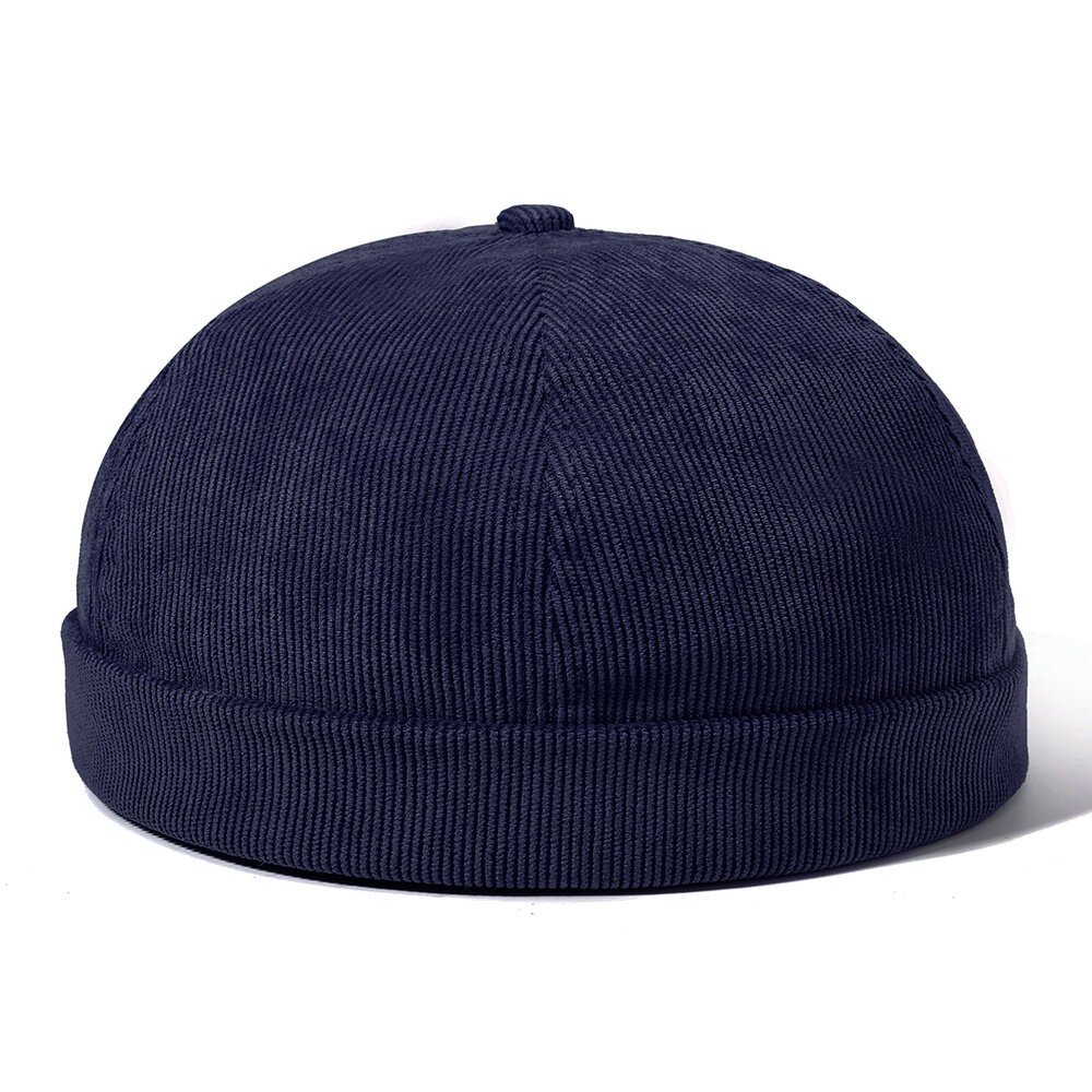 

Womens Adjustable Solid French Corduroy Bucket Cap Retro Vogue Crimping Warm Brimless Hats, Coffee;blue;black;rose red;purple;red;grey;khaki