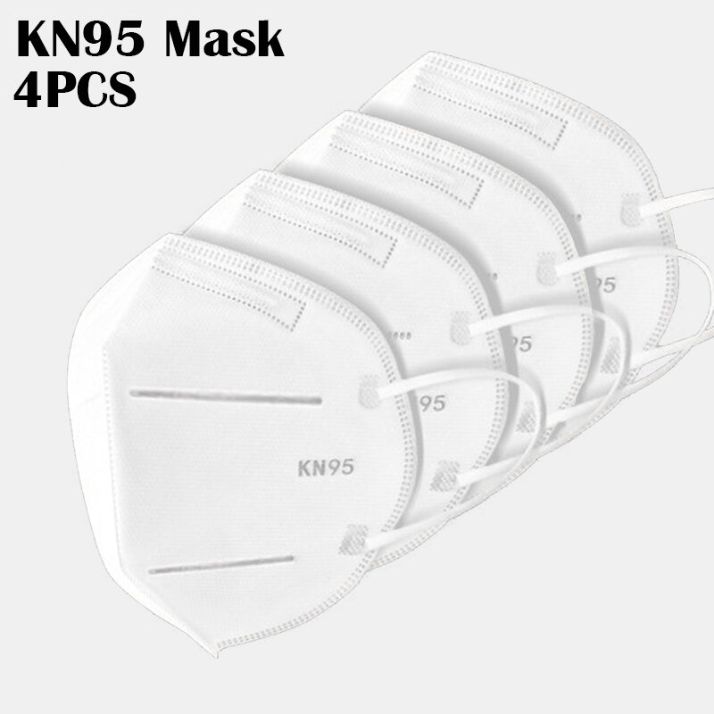 

4 Pieces / Pack 0f KN95 Masks Passed The GB-2626-KN95 Test PM2.5 Filter Respiratory Protective Mask