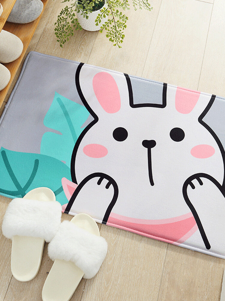 Simpatico cartone animato animale bagno assorbente pad antiscivolo casa camera da letto tappetino addensare tappeti tappeti