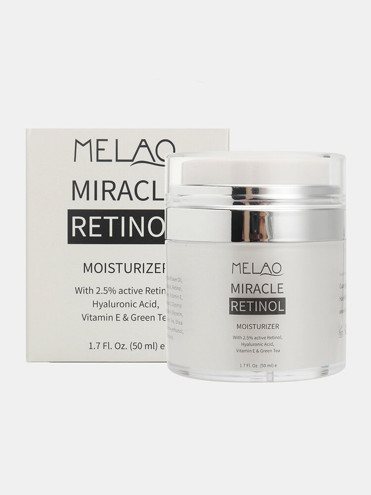 MELAO Retinol Moisturizer Facial Cream Serum Anti Wrinkles Aging Hyaluronic Acid Vitamin E Skin Care