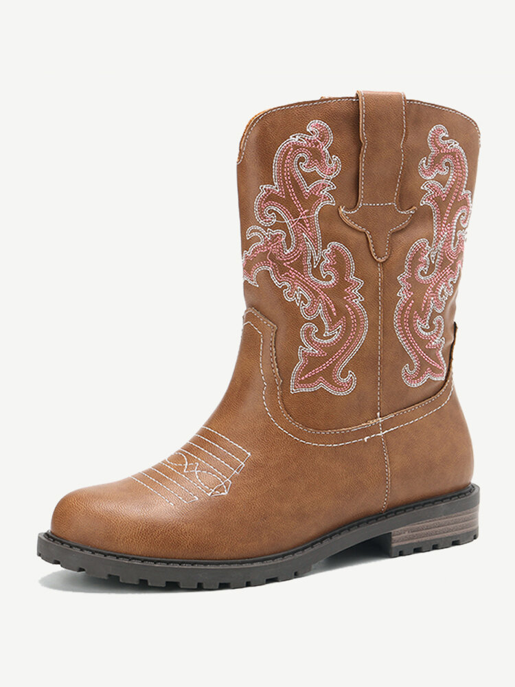 low heel cowgirl boots
