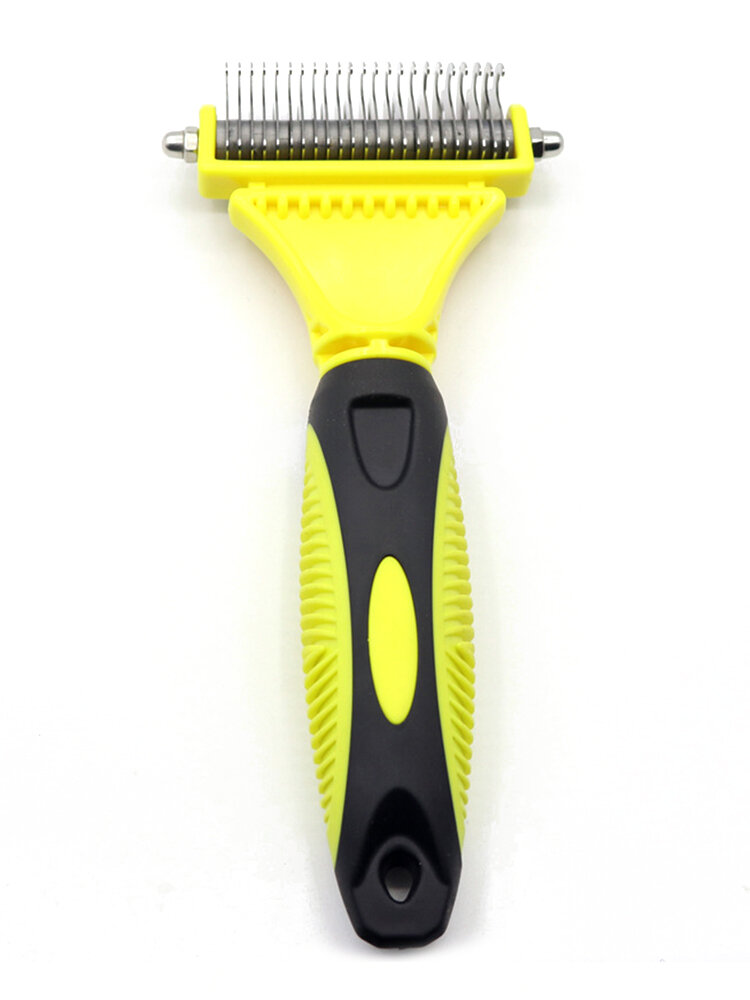 

Double Side Pet Stainless Steel Fur Brush Comb, #01