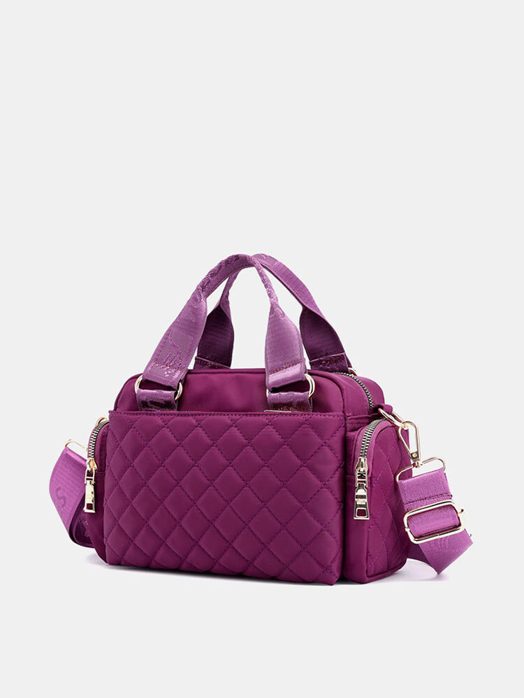 Women Argyle Large Capacity Crossbody Bag Handbag Shoulder Bag Satchel Bag