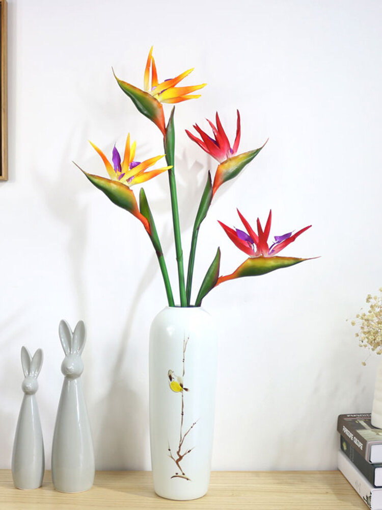 70/90 cm Silicone Bird Of Paradise Artificial Flower Family Party Flower Home Decoration Living Room
