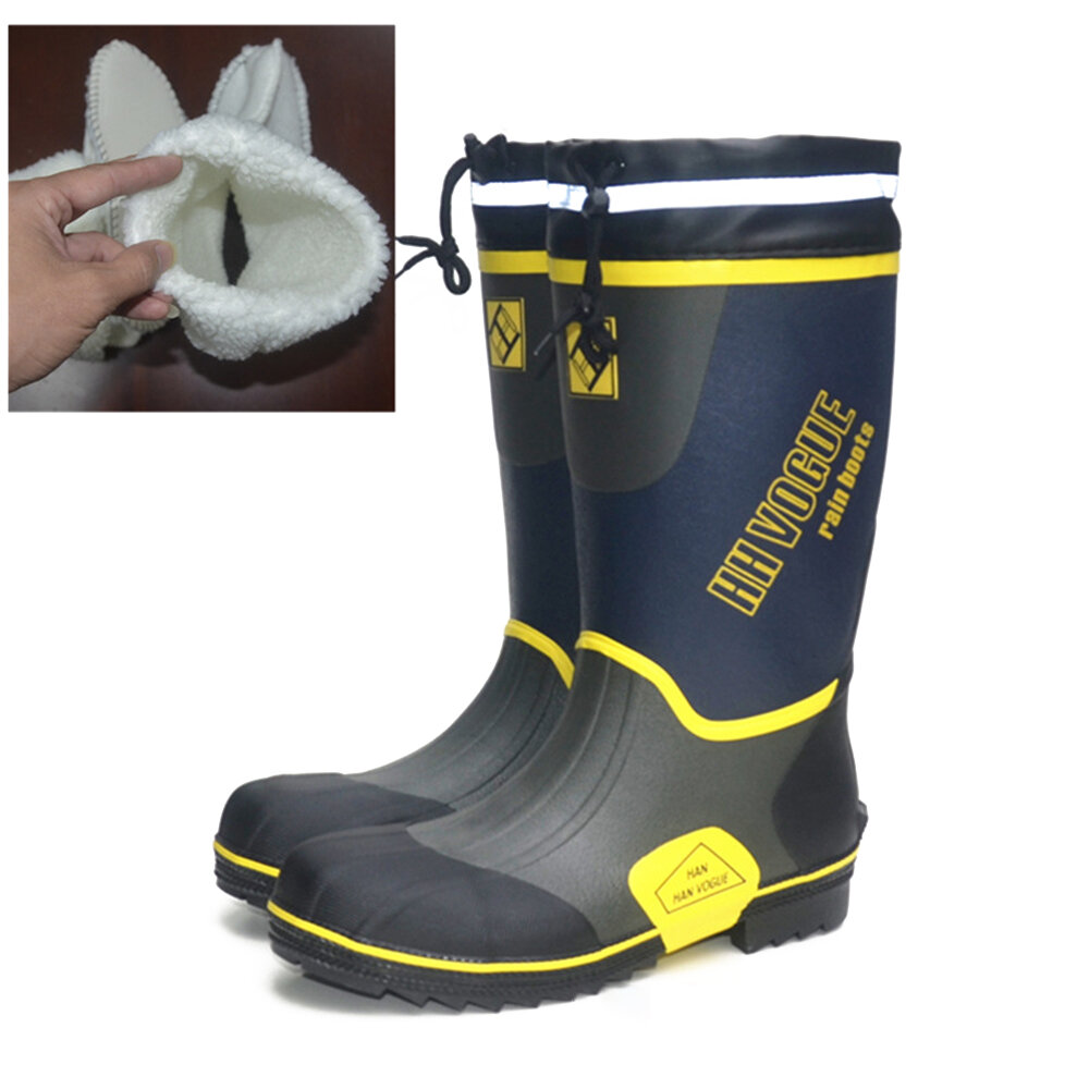 Steel Toe Smash-proof Anti Stab Wound Work Rubber Rain Boots