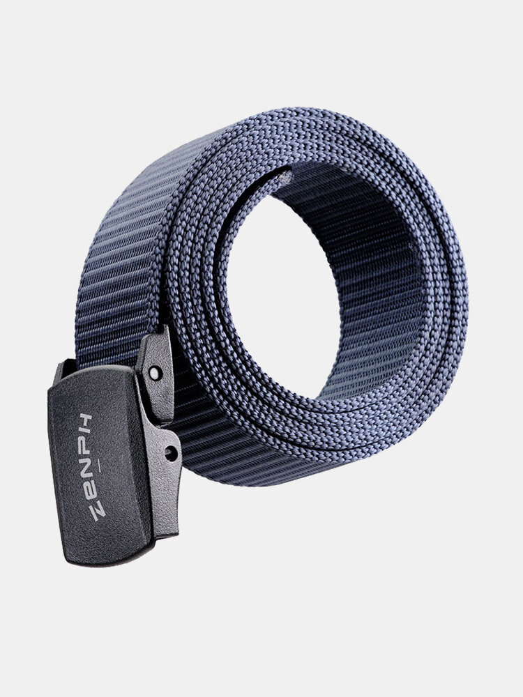  ZENPH 125cm Nylon Waist Belt Punch Free Nonmetallic Bucklelitary Tactical Belt