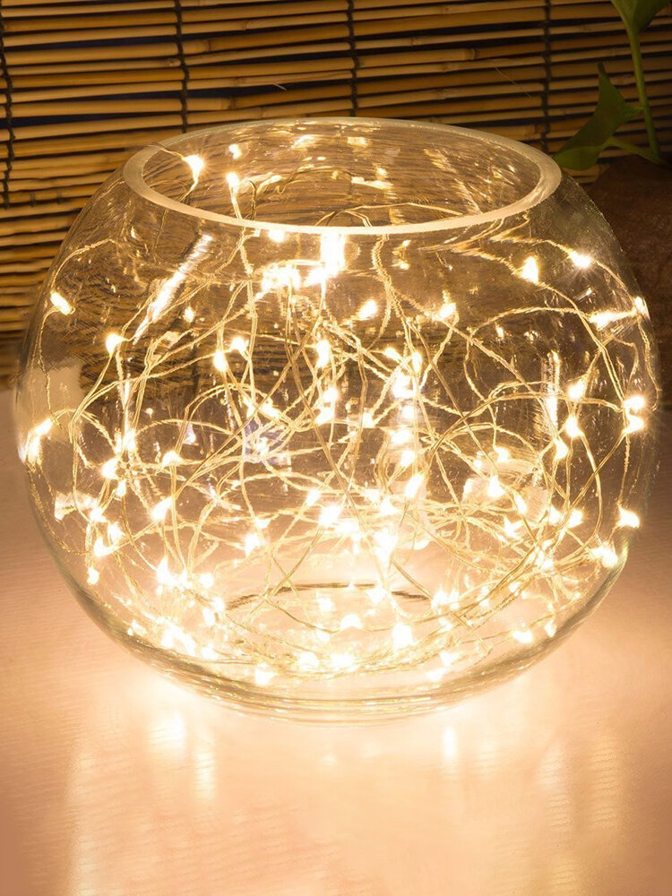 

10M 100 LED Waterproof Copper String Fairy Lights USB Charging Party Wedding Festival Home Decor, Multicolor;warm white;white