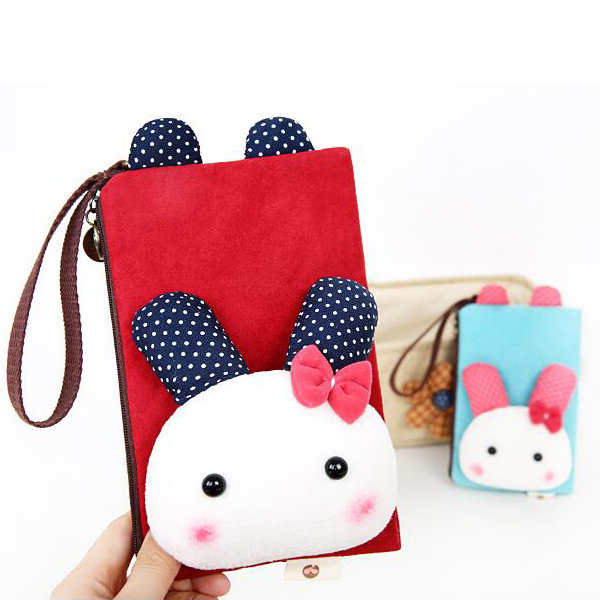 Cartoon Cute Style Coins Bag 5.5inch Phone Bag Card Holder Clutch Bags