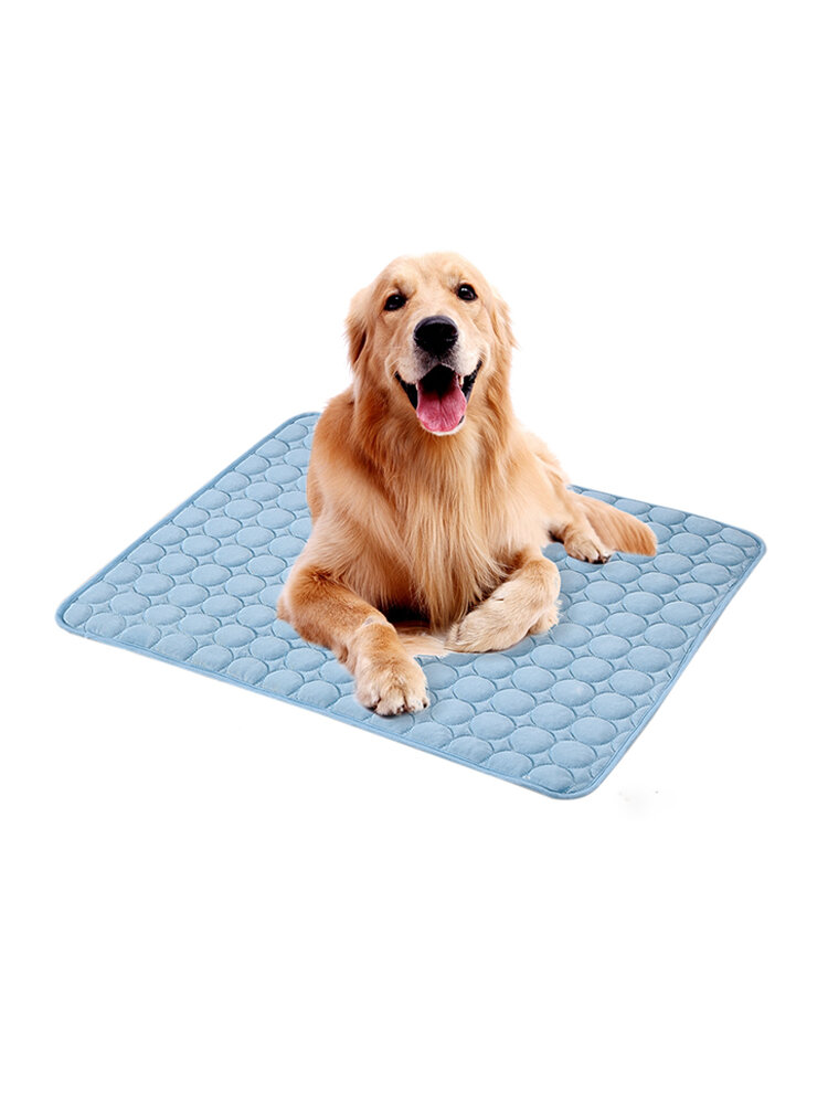 

3 Colors Ice Silk Pet Summer Cooling Mat Dog Cat Summer Ice Cool Mat Pad, Blue;pink;coffee