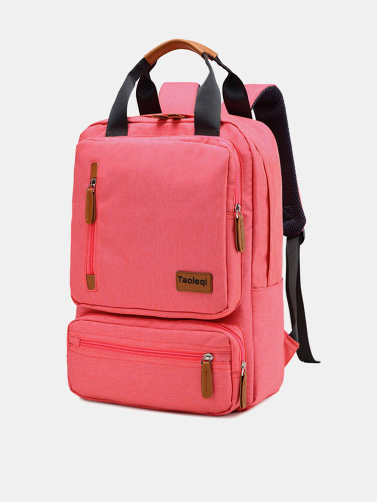 Women Waterproof School Bag Solid Large Capacity Backpack