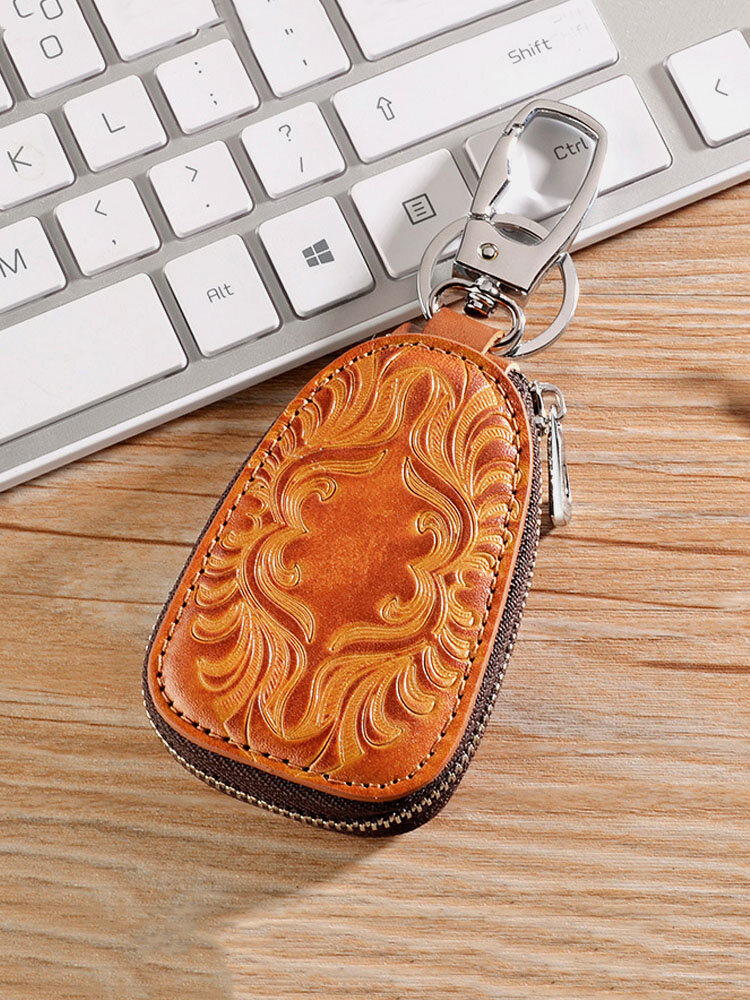 Vintage Genuine Leather Car Key Holder Key Bag Keychain Wallet For Men Women от Newchic WW