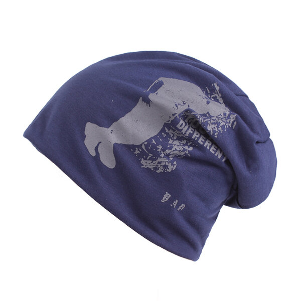 

Mens Unisex Cotton Printed Bonnet Beanies Hats Outdoor Ear Protection Warm Skullies Hat, Khaki;dark grey;light grey;navy;coffee