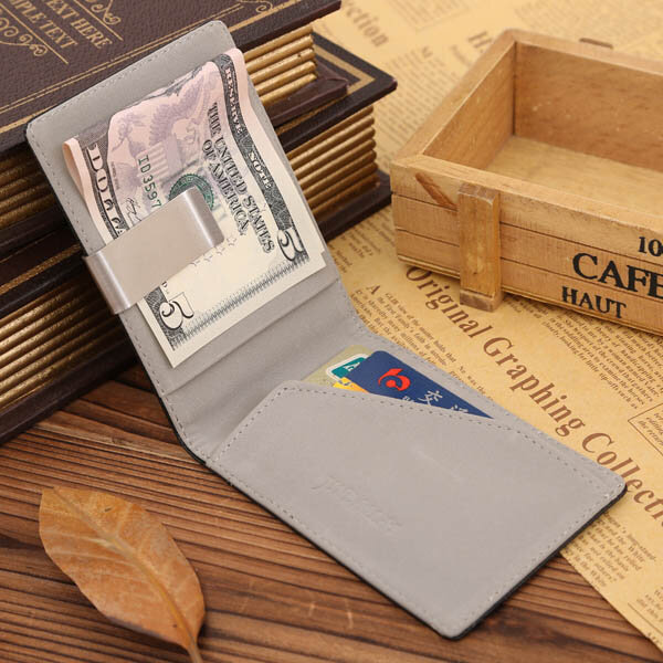 

Men Casual Money Clip Light Wallet Cash Cards Coins Purse, Grey;coffee;blue;green