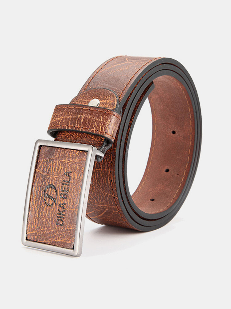 Men's Business PU Leather Alloy Needle Buckle Belts Casual Pin Buckle Belt Homme Cinto Masculino