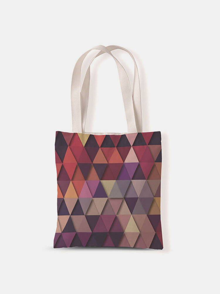 Women Canvas Quilted Bag Handbag Shoulder Bag Shopping Bag Tote