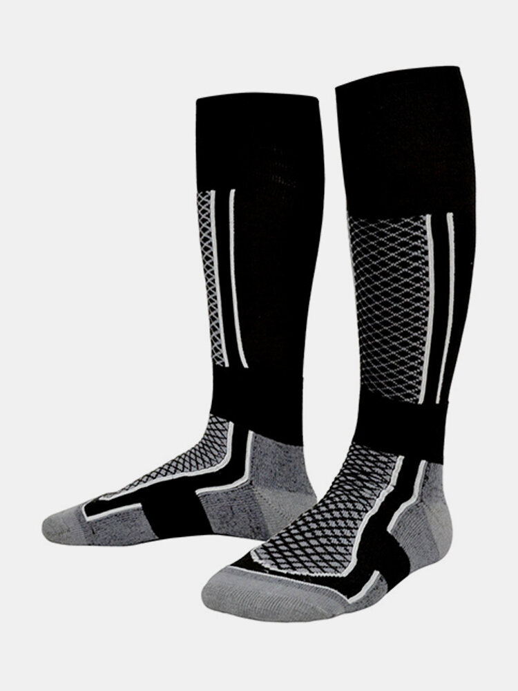 Mens Thick Winter Breathable Comfortable Calf Socks Casual Ski Climbing Sports Long Tube Socks