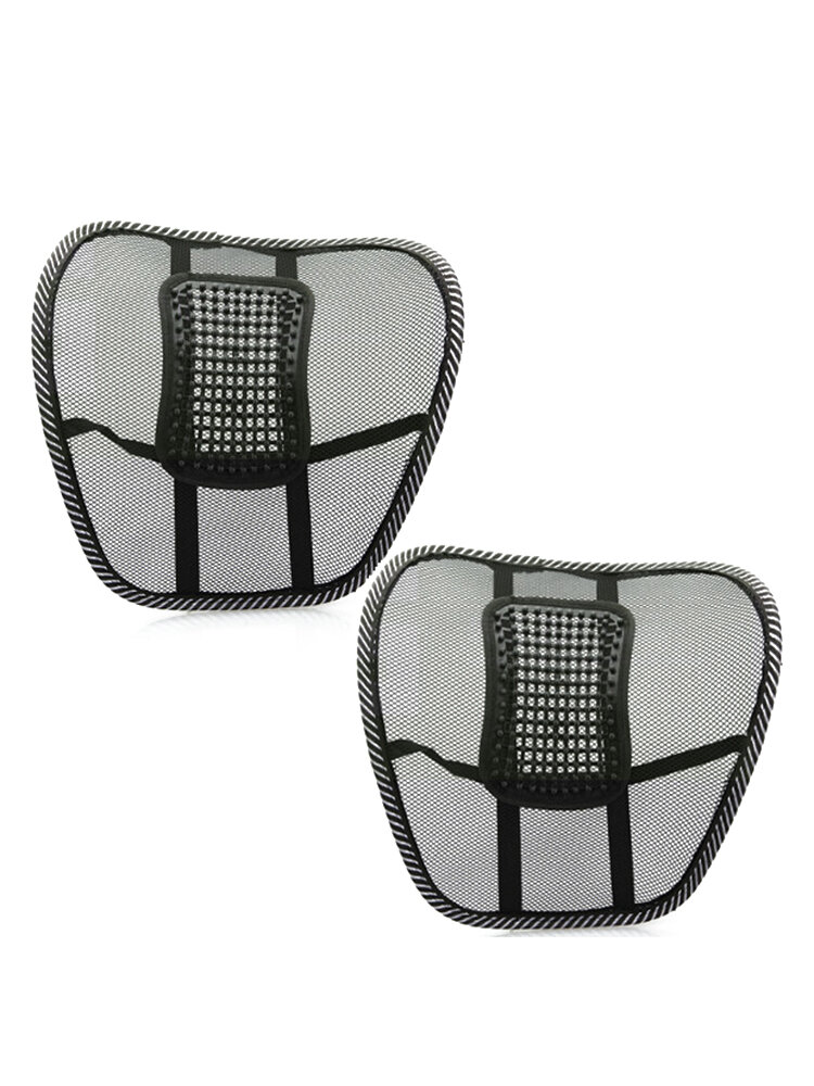 

Car Seat Chair Massage Back Lumbar Support Mesh Ventilate Cushion Pad