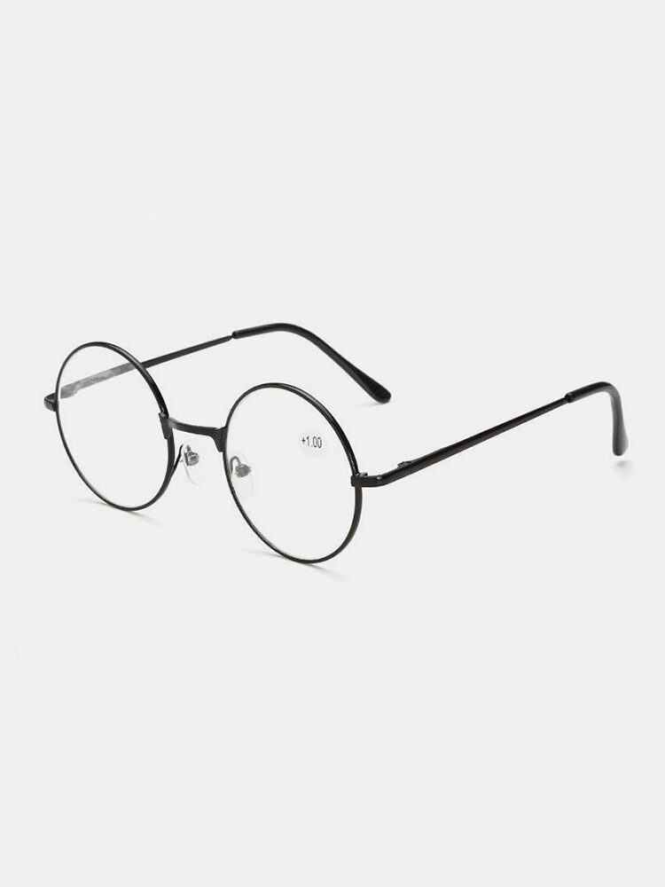 Round Spectacle Reading Glasses Metal Frame Glasses Presbyopia Male Female Retro Reading Eyeglass