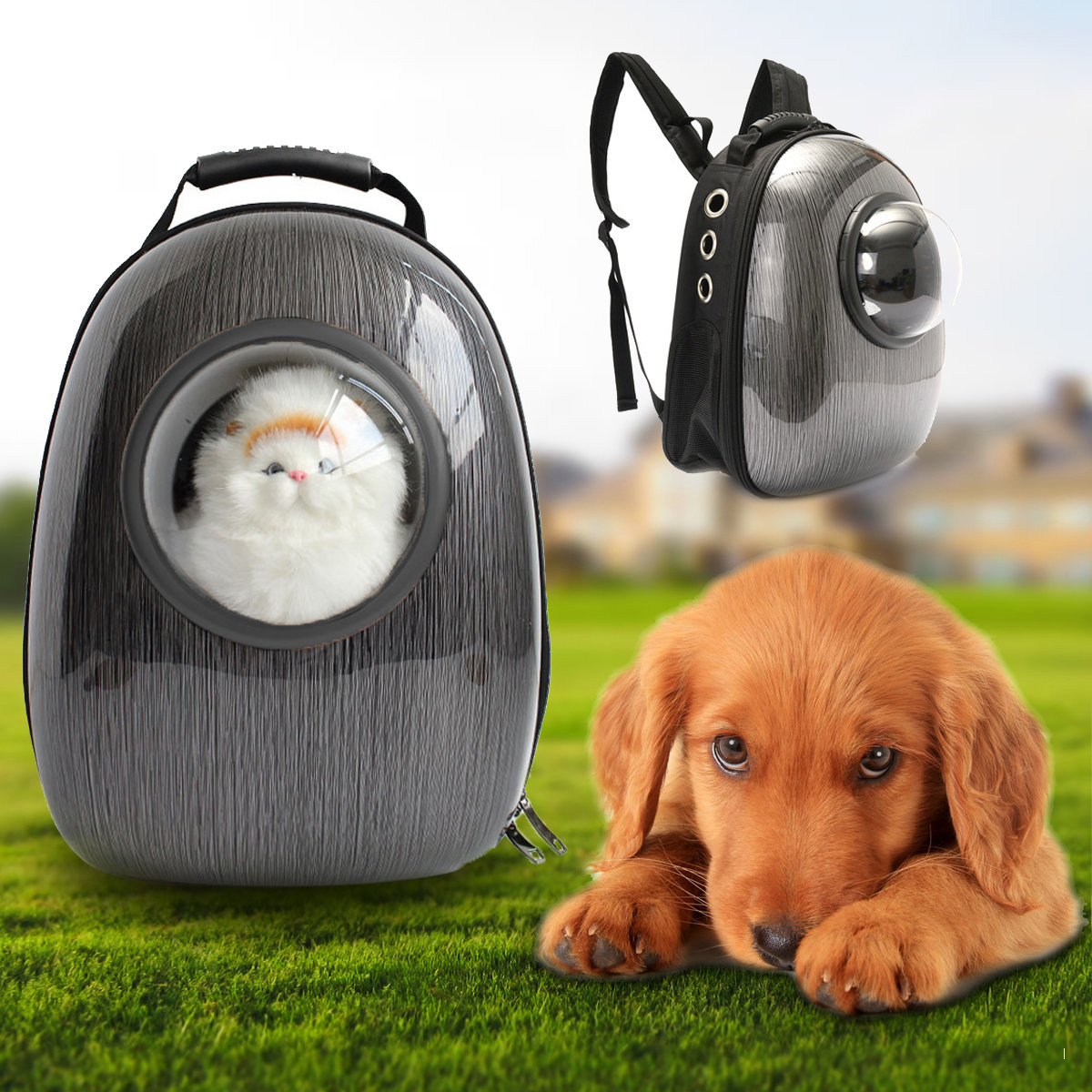 Breathable Transparent Astronaut Pet Backpack Dog Cat Travel Carrier Backpack Bag