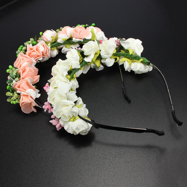 Flower Boho Floral Headband Garland Festival Wedding Bridal Hairband