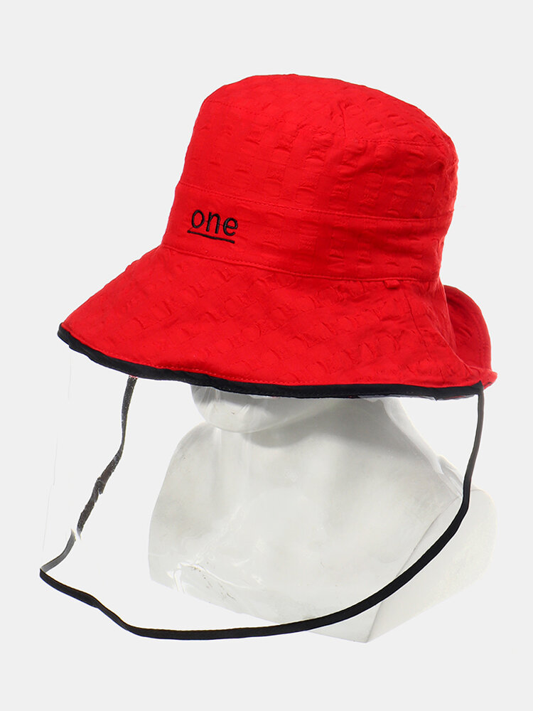 Fisherman Cap Bucket Hat Anti-spitting Dustproof Hat Sun Wide Brim Cover Face 