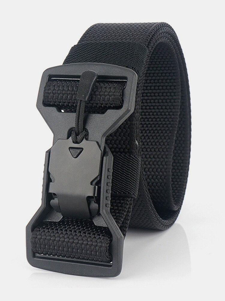 125cm Men's Casual Nylon Tactical Belt Plastic Magnet Function Buckle Military Belts