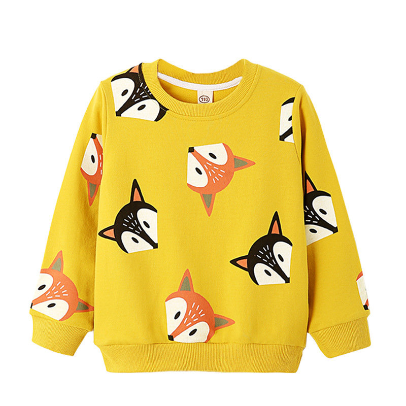 Animal Print Girls Long Sleeve Sweatshirt For 3Y-11Y