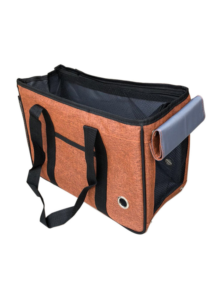 Canvas Material Pet Bag Portable Breathable Pet Bag Out Of The Portable Diagonal Backpack