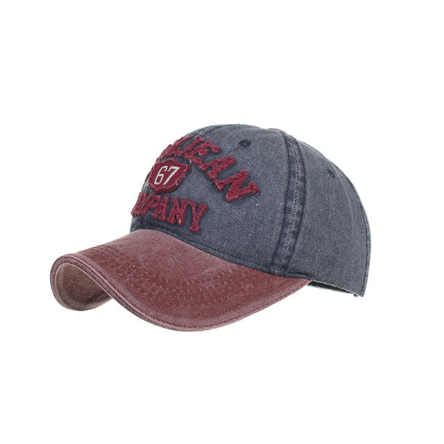 New Letters Embroidered Baseball Cap Washed and worn Sun Hat 