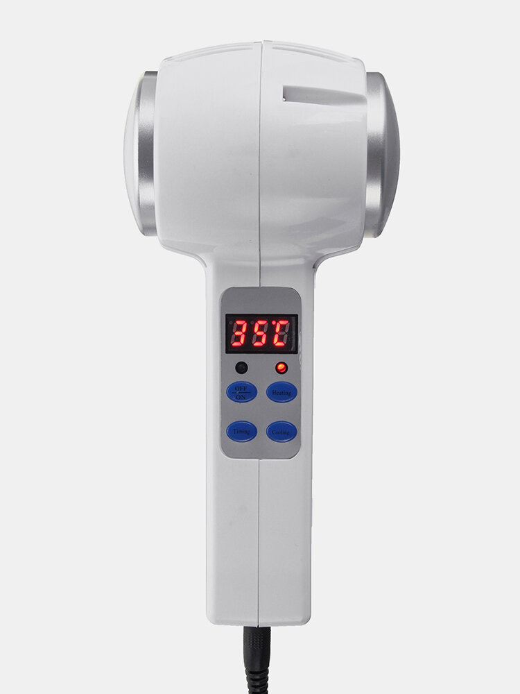 Ultrasonic Beauty Instrument Hot Cold Hammer Ice LCD Digital Body Slimming Massage Instrument 