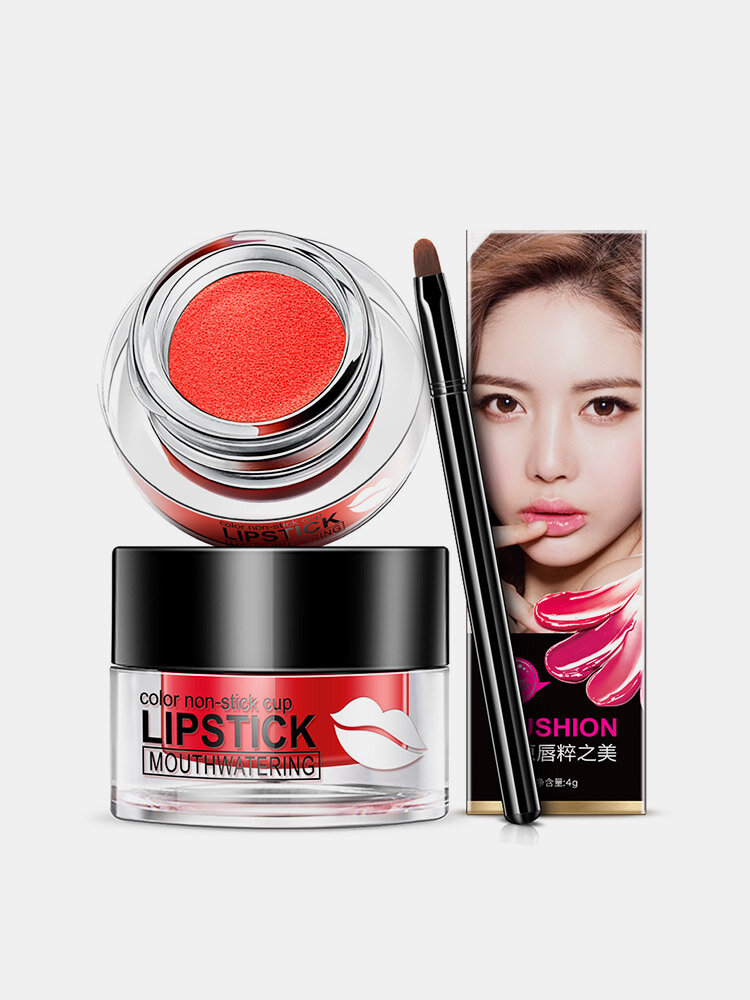 BIOAQUA Air Cushion Lipstick Color Non-stick Cup Lip Gloss Cosmetic Lips Makeup 4 Colors 
