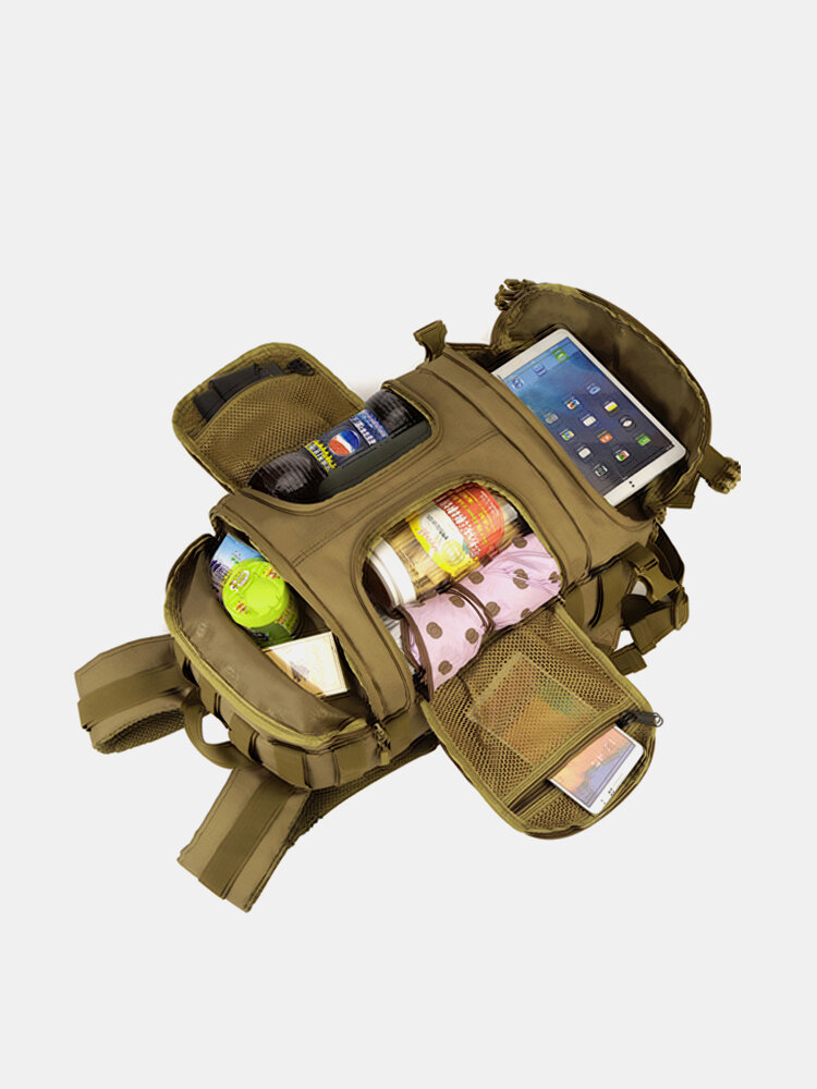 Men Outdoor Nylon Camera Backpack 35L Tactical Bag