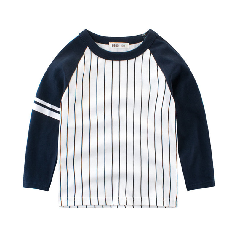 

Striped Boys Long Sleeve T-Shirts Kids Tops For 2Y-11Y, White