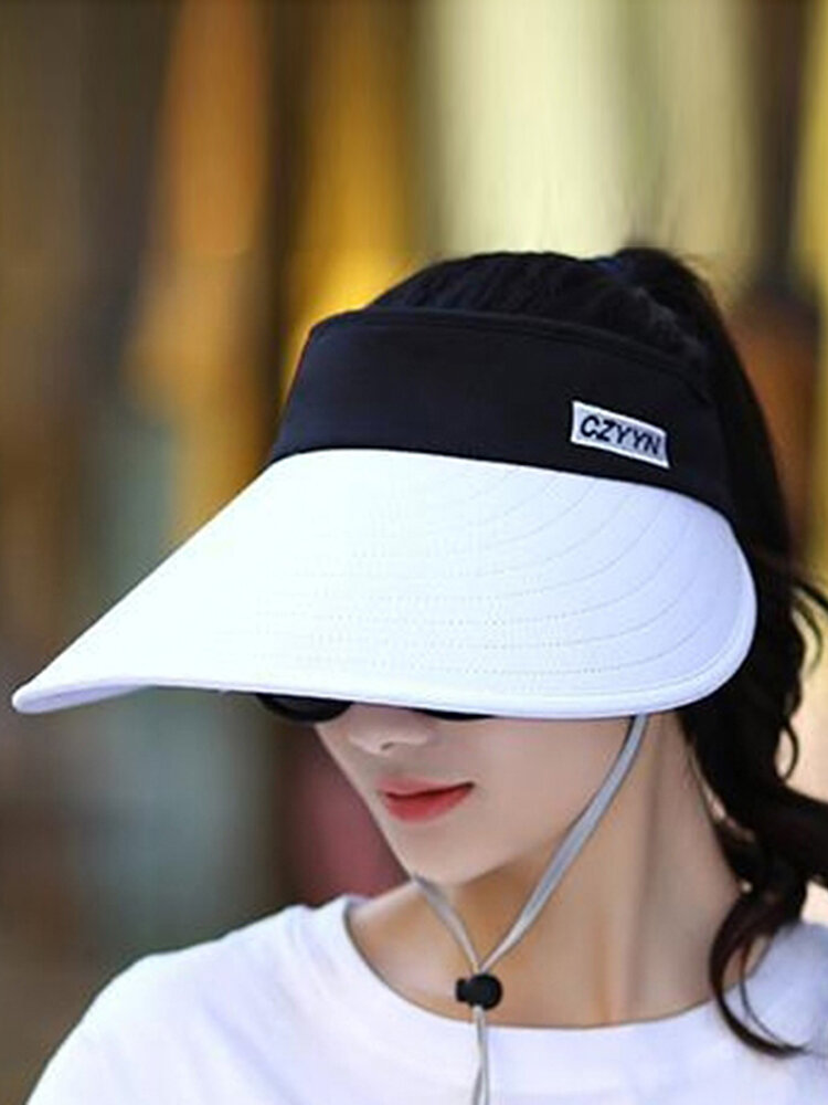 महिला फोल्डेबल सनशेड एंटी-पराबैंगनी कवर खाली शीर्ष टोपी
