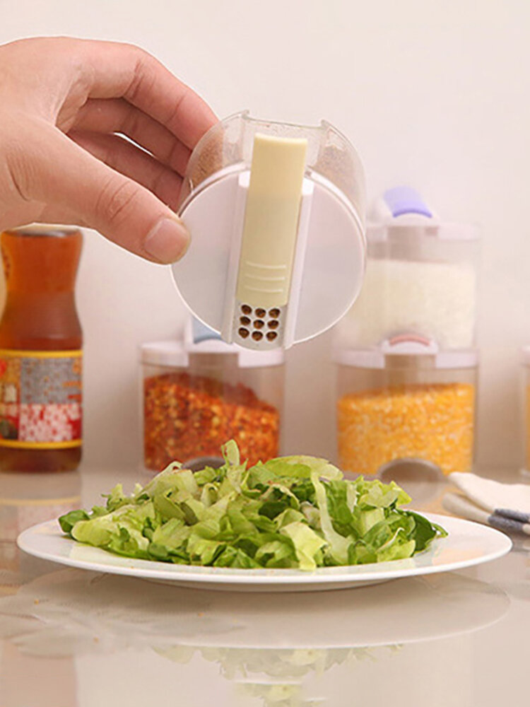 

5pcs/Set Kitchen Organizer Pepper Shakers Box Transparent Seasoning Cans Kitchen Cylindra Spice Jar