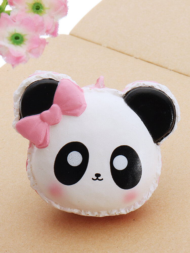 Panda Face Head Squishy em ascensão lenta com presente de coleção de embalagens Soft Brinquedo