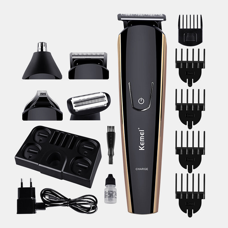

4-In-1 Multi-Function Hair Trimmer Nose Hair Clipper USB Rechargeable Professional Hair Trimmer