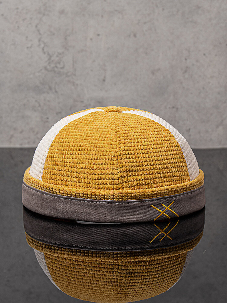 Унисекс вельветовая шапка для вышивки в стиле пэчворк Универсальная шапка без полей Кепка Landlord Череп Кепка
