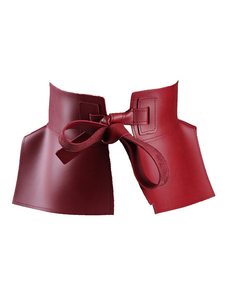 Pu Leather Corset Belts for Ladies High Waistband Bowknot Women Dress Waist Belt 